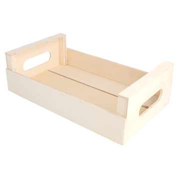 Caixa de Apresentao Buffet em Madeira Natural 250x150x75mm 20 un