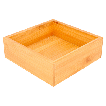 Caixa de Apresentao Buffet em Bamb Natural 155x155x50mm 6 un