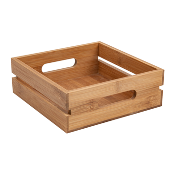 Caixa de Apresentao Buffet em Bamb Natural 200x200x70mm 1 un