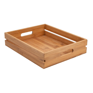 Caixa de Apresentao Buffet em Bamb Natural 325x265x70mm 1 un