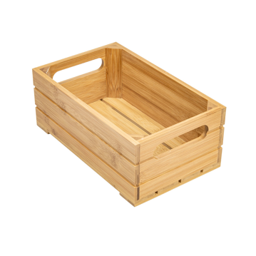 Caixa de Apresentao Buffet em Bamb Natural 265x162x100mm GN 1/4 1 un