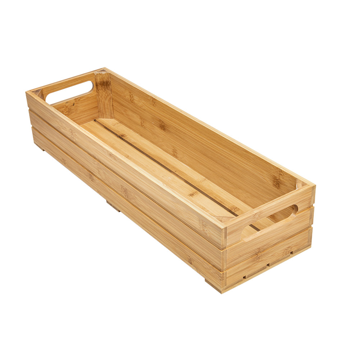 Caixa de Apresentao Buffet em Bamb Natural 530x162x100mm GN 2/4 1 un