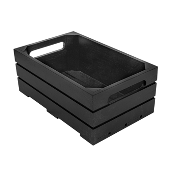 Caixa de Apresentao Buffet em Bamb Preto 265x162x100mm GN 1/4 1 un
