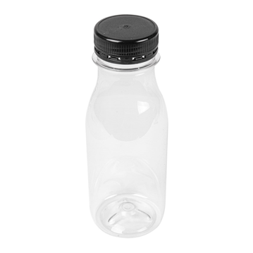 Garrafa Redonda PET 250ml com Tampa de Plstico 210 un