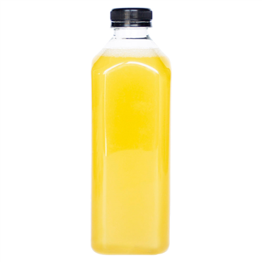 Garrafa Quadrada PET 1000ml 76x76x226mm com Tampa HDPE 70 un