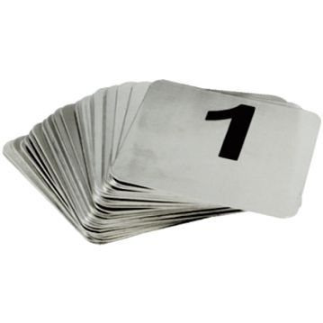 Jogo de Nmeros de Mesa em Inox de 26 A 50 95x88mm 25un