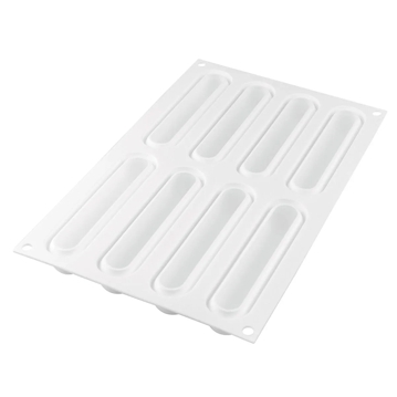 Molde de Silicone para Pastelaria Fingers 8x75ml  130x27x27mm