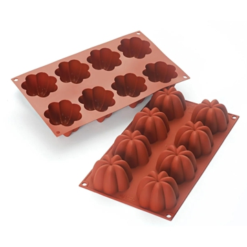 Molde de Silicone para Pastelaria Charlotte SF154 8x102ml  70x41mm