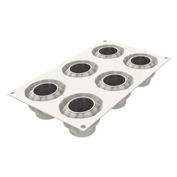 Molde de Silicone para Pastelaria Delica 100ml  64x50mm