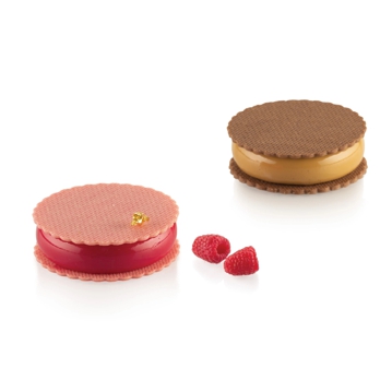 Molde de Silicone para Pastelaria Kit Sweet round 95ml 80x21mm