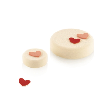 Molde de Silicone para PastelariaChblon Heart 31x31x2mm
