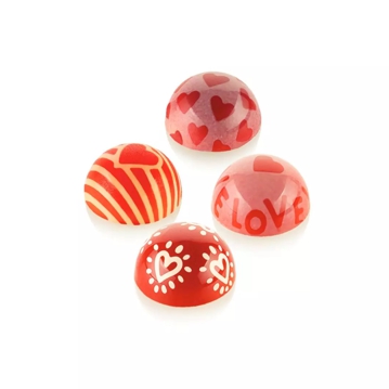 Semiesfera y Choco Stamp para molde de plstico Tritan para bombones Semiesfera - Modelo C