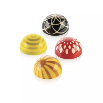Semiesfera y Choco Stamp para molde de plstico Tritan para bombones Semiesfera - Modelo A