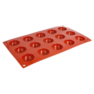 Molde de Silicone para Pastelaria Meia Esfera 40x20mm