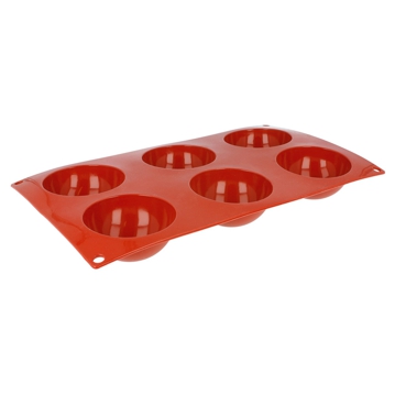Molde de Silicone para Pastelaria Meia Esfera 70x35mm
