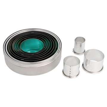 Conjunto de Formas Lisas Cortadoras em Lato 22-112mm