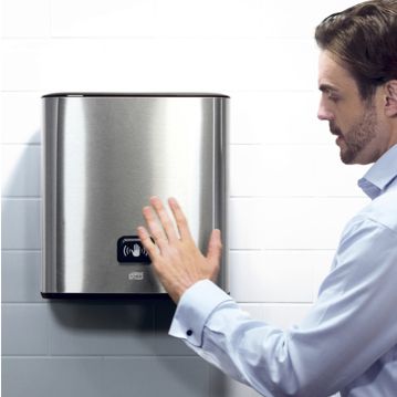 Dispensador Inox de Toalhas de mos em rolo Tork Sensor Intuition