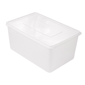 Recipiente de Plstico PP Branco para Conservao 300x200x150mm 6750ml