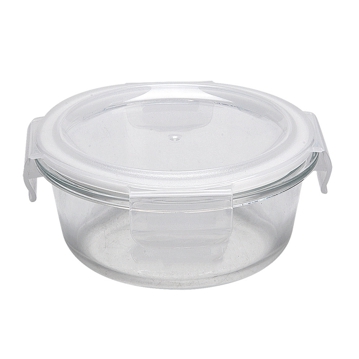 Recipiente de Conservao de Vidro com Tampa 400ml 130x55/63mm 6 un