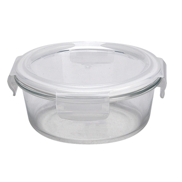 Recipiente de Conservao de Vidro com Tampa 620ml 150x60/70mm 6 un