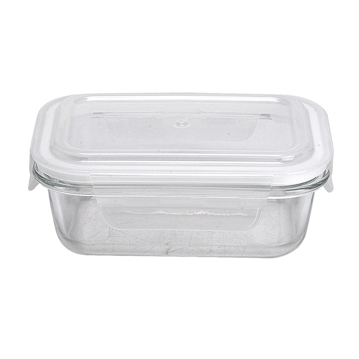 Recipiente de Conservao de Vidro com Tampa 370ml 154x112x60mm 6 un