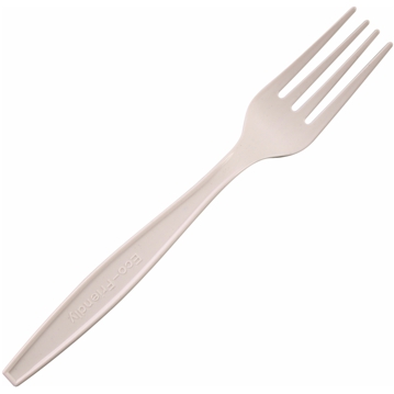 Garfo Biodegradvel e Compostvel em Milho 175mm 30x50un
