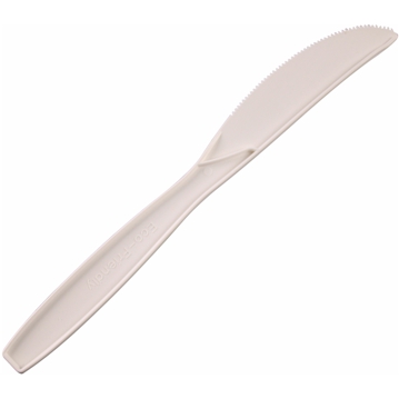 Faca Biodegradvel e Compostvel em Milho 180mm 30x50un