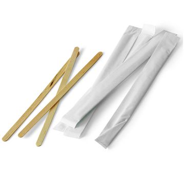 Stick de Madeira para Caf 90mm Individual 100x50 un