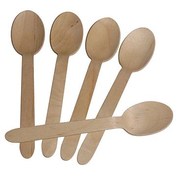 Colher de Sopa em Madeira 160mm 100 un