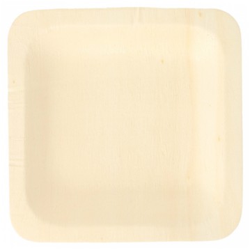 Prato de Madeira quadrado 115x115x15mm 50 un