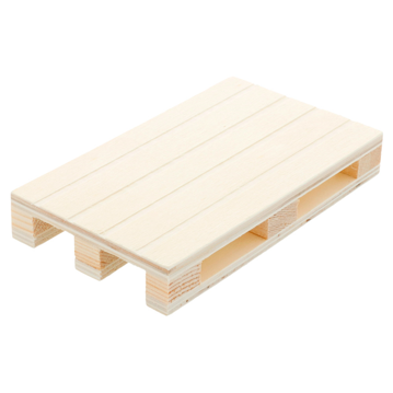 Mini Palete de Apresentao Buffet em Madeira Natural 130x80x20mm 40 un