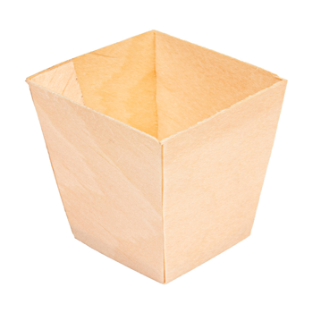 Recipiente Quadrada em Folha de Pinho 45x45x45mm 50 un