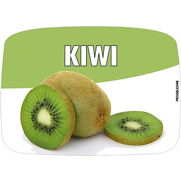 Etiqueta de Sabores para Gelados Kiwi