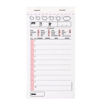 Bloco de Encomenda Standard Duplicados 50x2 Folhas 100x190mm 10x10 blocos