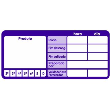 Etiqueta Autocolante Haccp - Genrica 500un
