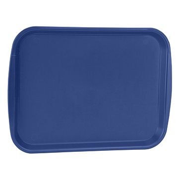 Tabuleiro de Refeio em Plstico 264x358mm Azul Escuro 10 un