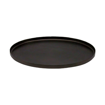 Bandeja Circunferencia 200 mm en acero inoxidable negro mate The Bars 1 uds