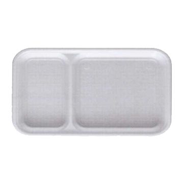 Bandeja Plstico 2 Compartimentos para Levar Comida Caixa 6x50