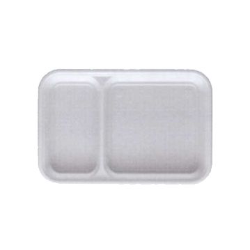 Bandeja Plstico 2 Compartimentos para Levar Comida Caixa 6x50