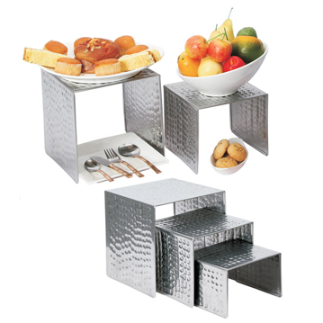 Set 3 Elevadores Inox para Buffet 150/180/200mm 1 un