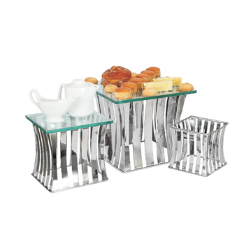 Set 3 Elevadores Inox para Buffet 160/220/260mm 1 un