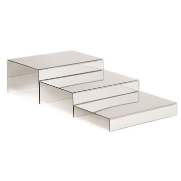 Set 3 Elevadores Acrlico Espelho para Buffet 300x250x25/75x130mm 1 un