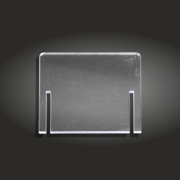 Conjunto de 2 Laterais para caixa de Acrilico Transparente para Fatias de Bolos 127x120mm