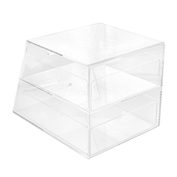 Expositor Acrlico Transparente 2 Andares 260x355x250mm