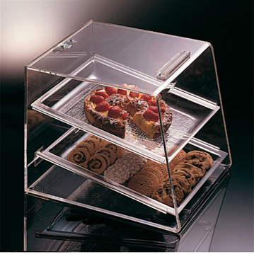 Expositor Acrlico Transparente 2 Andares 350x425x445mm