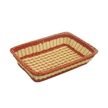 Corbeille similaire osier Rectangulaire Bicolore 550x360x110mm 1 unit