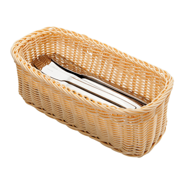 Corbeille similaire osier Rectangulaire pour Coutellerie 280x110x100mm 4 unit