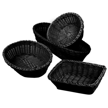 Corbeille similaire osier Rond Noir 200x80mm 12 unit
