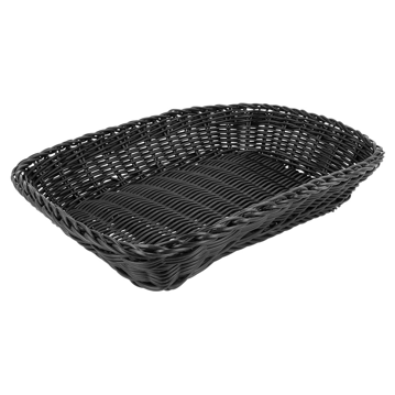 Corbeille similaire osier Rectangulaire Noir 300x220x70mm 12 unit