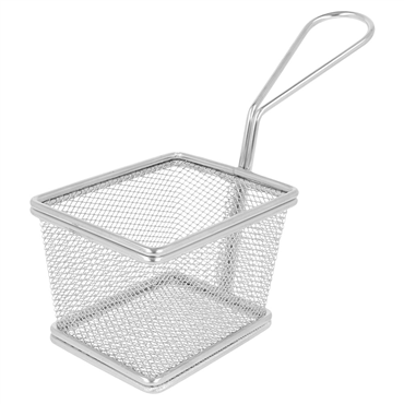 Mini Fritadeira em inox 1 Poro 100x78x70mm 6 un